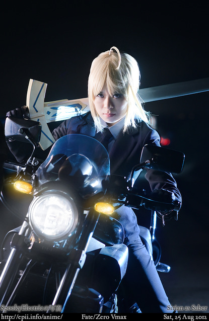 fate zero saber motorcycle figure